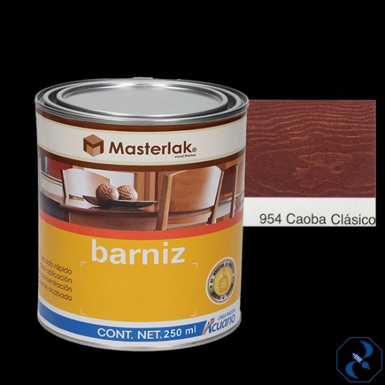 Imagen de BARNIZ 1/4 L CAOBA MASTERLAK ACUARIO MM95402