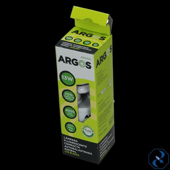 Imagen de D 1 FOCO 13 W AHORRADOR EN ESPIRAL6000 HRS ARGOS 8900020