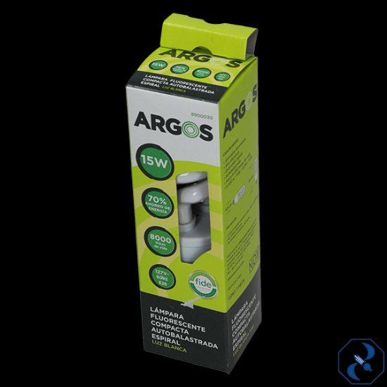 Imagen de D 1 FOCO 15 W AHORRADOR EN ESPIRAL6000 HRS ARGOS 8900030