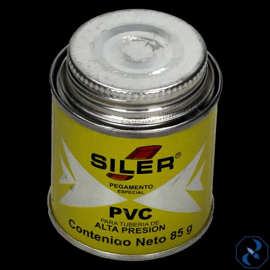 Imagen de PEGAMENTO 85 GR AMARILLO PARA PVC EN BOTE SILER PVC085