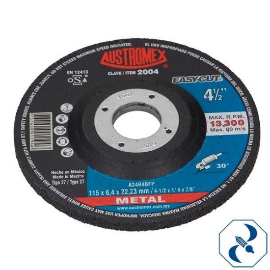 Imagen de DISCO 4.5 PULG DESBASTE DE METAL EASY CUT AUSTROMEX 2004