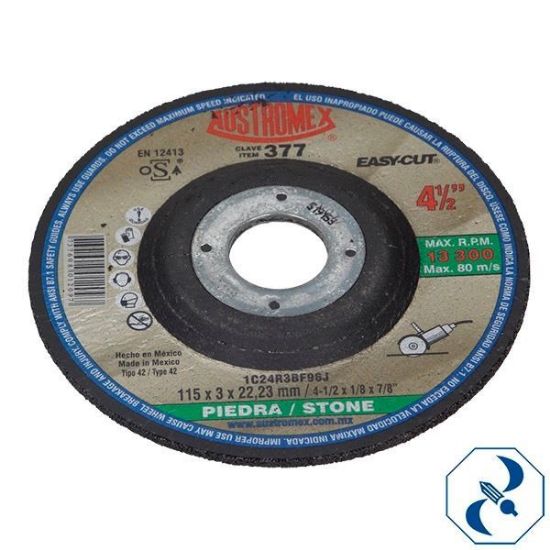 Imagen de DISCO 4.5 PULG CORTE DE PIEDRA EASY CUT AUSTROMEX 377