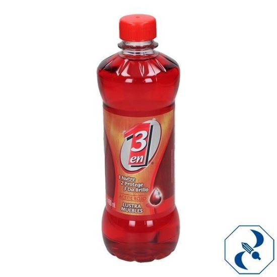 Imagen de 3 EN 1 LUSTRADOR ROJO 480ML  RECKITT 1814105