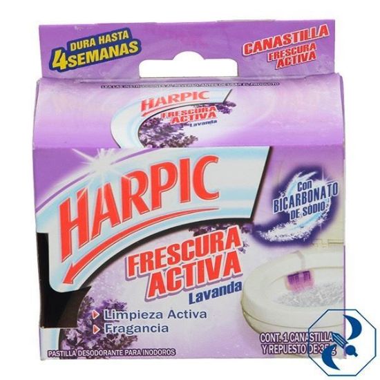 Imagen de D 1 HARPIC CANASTILLA FRESCURA ACTIVA LAVANDA 35GR