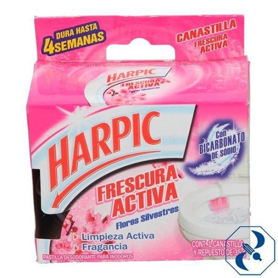 Imagen de HARPIC CANASTILLA FRESCURA ACTIVA FLORAL 35GR   RECKITT   3034558