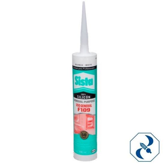 Imagen de SILICON SISTA F130  300 ML ACRILICO  BLANCO  DOW CORNING HESDC130A300B