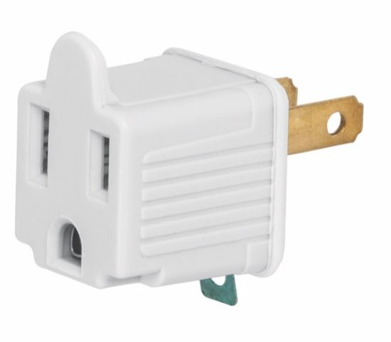 Imagen de ADAPTADOR 3 A 2 BLANCO  VOLTECH AD-32B