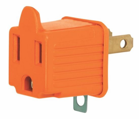 Imagen de ADAPTADOR 3 A 2 NARANJA  VOLTECH AD-32N