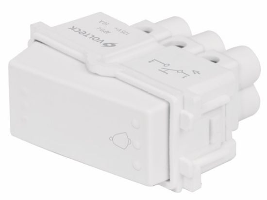 Imagen de PULSADOR DE TIMBRE BLANCO VOLTECH APTI-IB