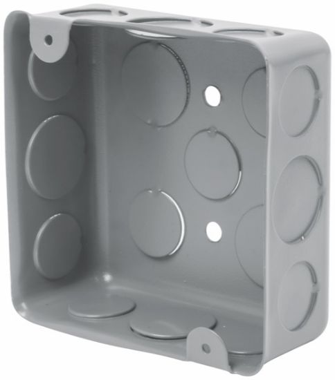 Imagen de CAJA DE ACERO CUADRADA 4X4 PULG ECONOMICA  VOLTECH CCH-4X4E