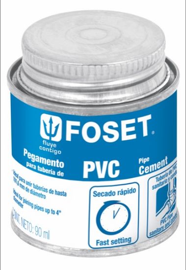 Imagen de PEGAMENTO PARA  PVC EN LATA 90ML FOSET PPVC-90