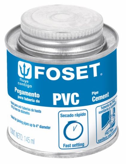 Imagen de PEGAMENTO PARA  PVC EN LATA 145 ML FOSET PPVC-145