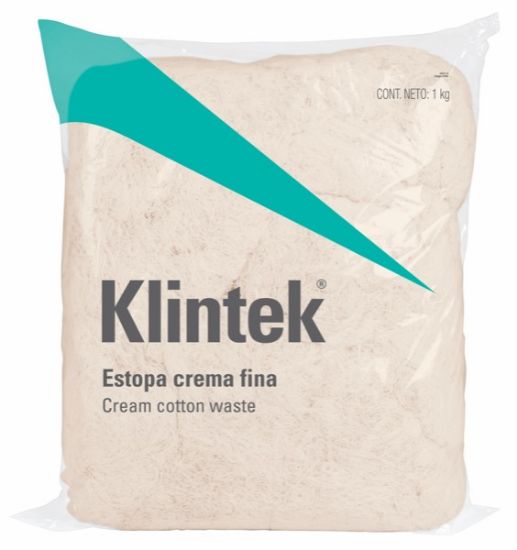 Imagen de ESTOPA, 1 KG, COLOR CREMA KG KLINTEK ESTO-1C