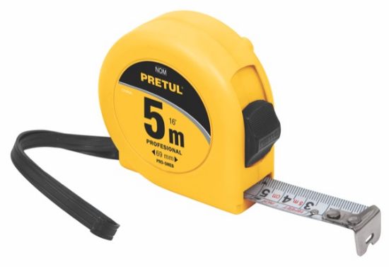 Imagen de FLEXOMETRO AMARILLO 5 M  PRETUL PRO-5MEB