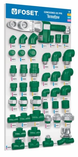 Imagen de D 1 EXHIBIDOR  DE CONEXIONES DE PPR FOSET EX-CV-FOS