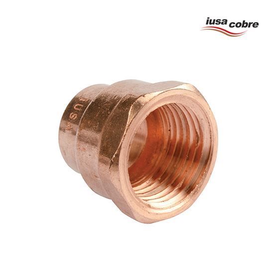 Imagen de ADAPTADOR HEMBRA DE 1/2 COBRE ECONOMICO IUSA 616859