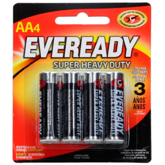 Imagen de PILA AA BLISTER CON 4 PILAS EVEREADY POWER PLUS