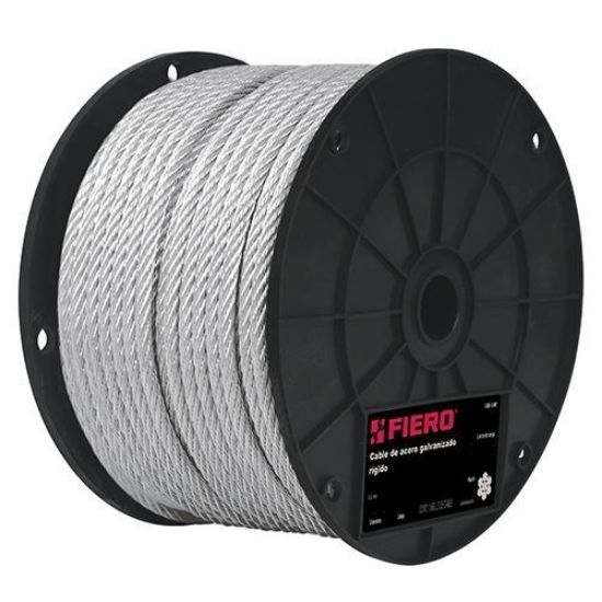 Imagen de CABLE DE ACERO 1/8 PULG RIGIDO FIERO CAB-1/8R