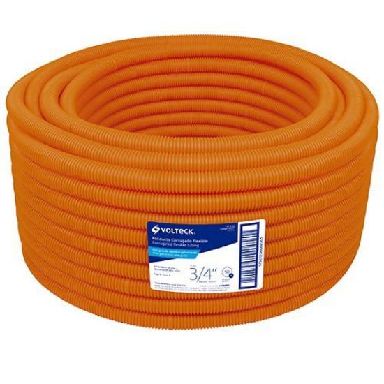 Imagen de POLIDUCTO CORRUGADO FLEXIBLE 1/2  SIN GUIA, ROLLO 100 M VOLTECK PF-1/2