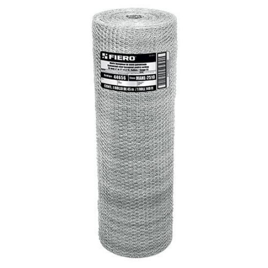 Imagen de MALLA DE ACERO INOXIDABLE HEXAGONAL 25 MM X 120 M FIERO MAHE-2512