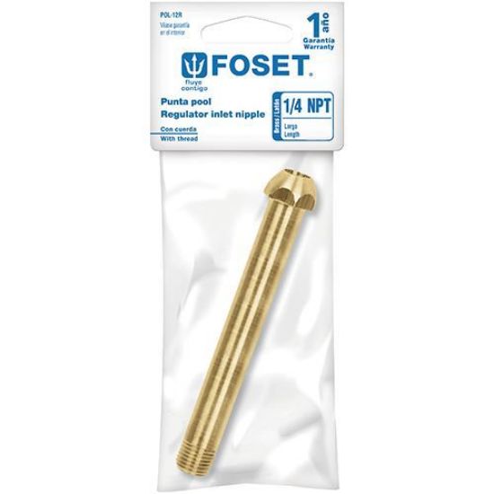 Imagen de PUNTAS POOL DE 1/4 PULG PARA GAS DE ROSCA 6 CM FOSET POL-6R