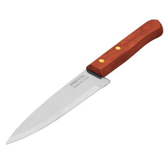 Imagen de CUCHILLO DE CHEF 8 PULG MANGO MADERA PRETUL CUCH-M81