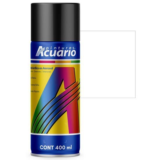 Imagen de ESMALTE BLANCO BRILLANTE AEROSOL ACUARIO AA75005