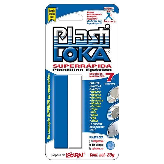 Imagen de PLASTILOKA AZUL 20 GR SUPER RAPIDA KOLA LOKA PLS-20 20MC